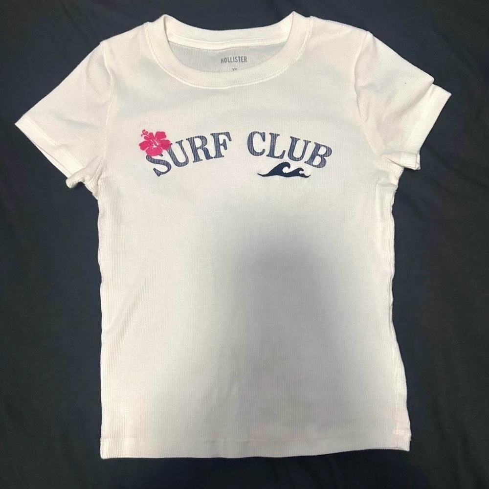 Hollister White Surf Club Tee